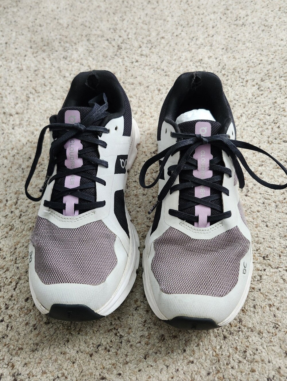 Women's On Running Cloudrunner 2023 Heron/Black Athletic Shoes Size 8.5 - Picture 3 of 11